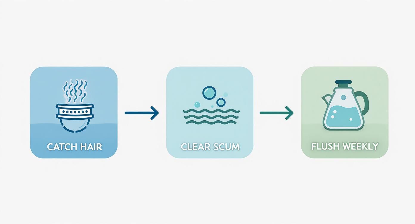 Infographic about how to prevent clogged drains