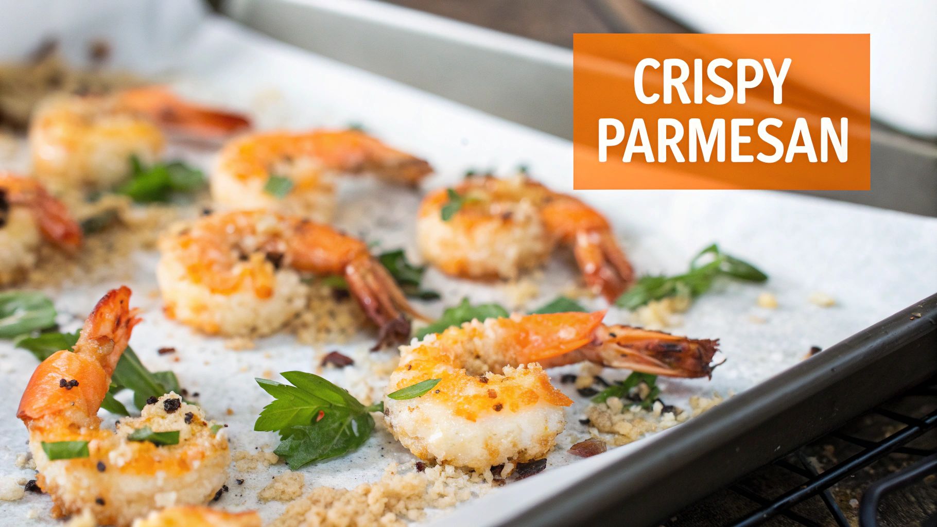 Parmesan Crusted Baked Shrimp