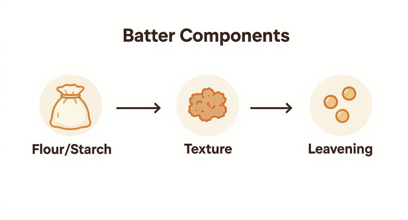 Infographic about batter for chicken wings