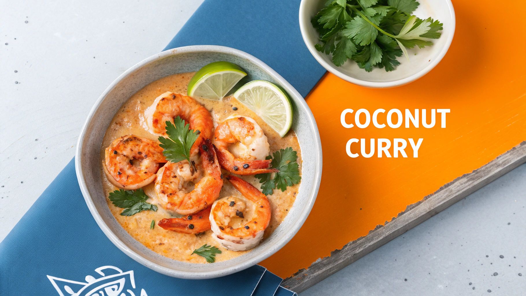 Coconut Curry Baked Shrimp