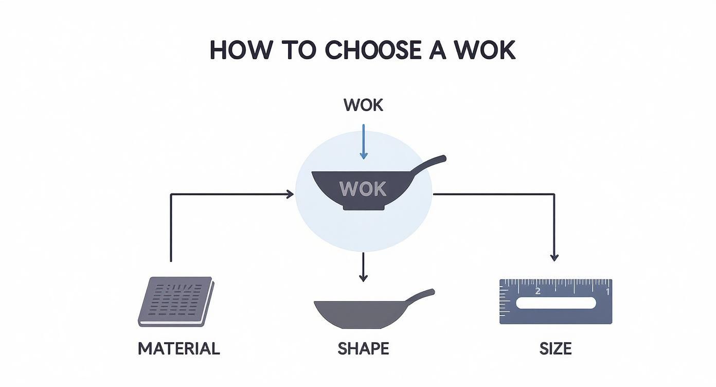 Infographic about best non stick wok