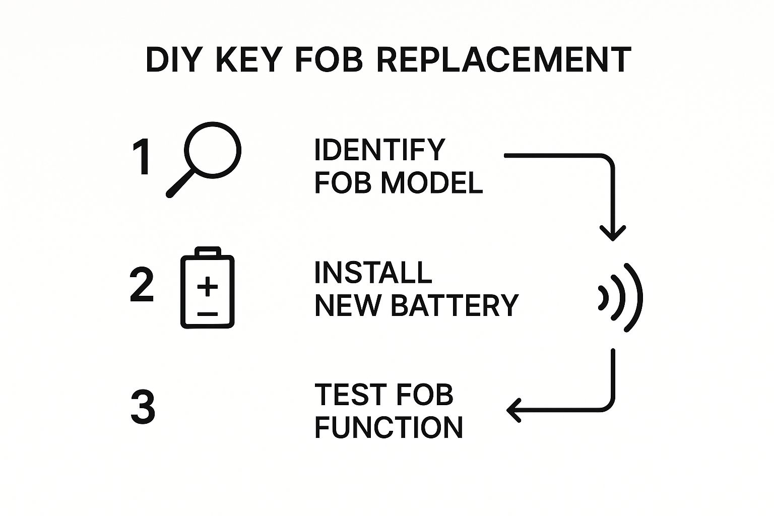 Infographic about key fob replacement