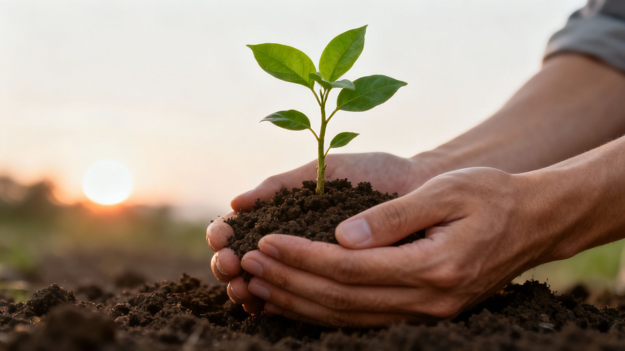A plant growing through a crack in a concrete sidewalk, symbolizing resilience.