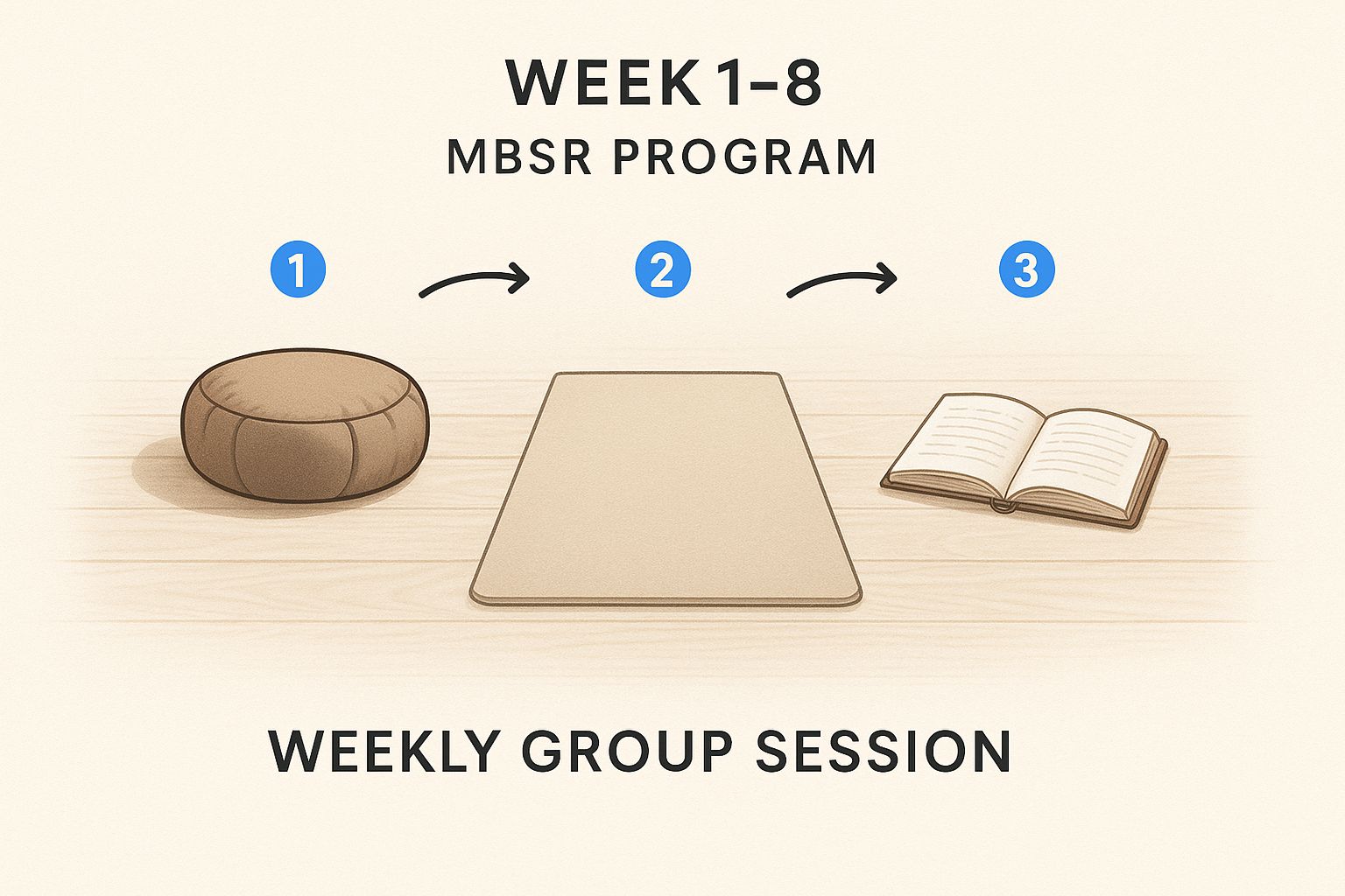 Infographic about mindfulness based stress reduction