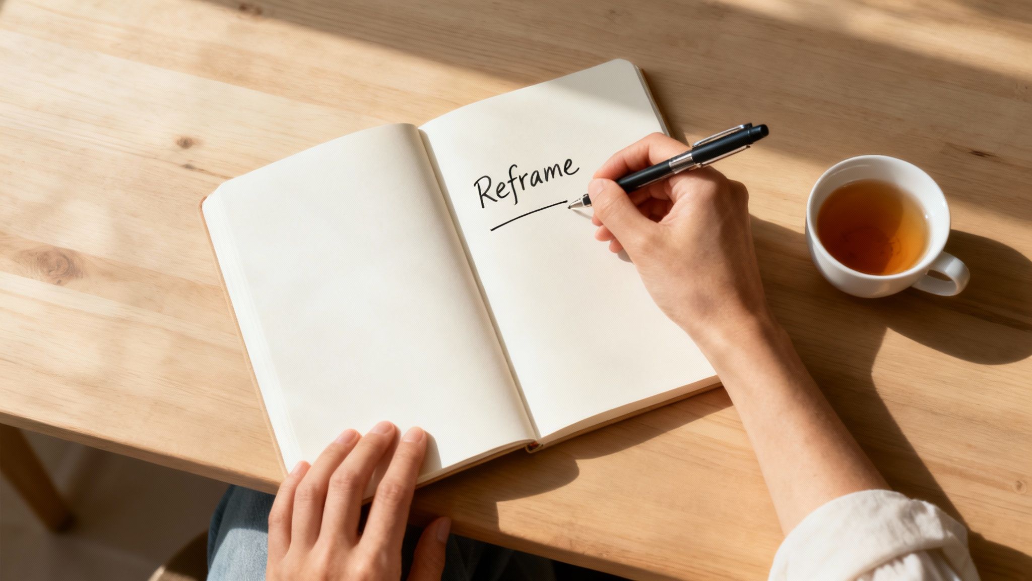 A person watering a small plant, symbolising the cultivation of mental resilience and growth.