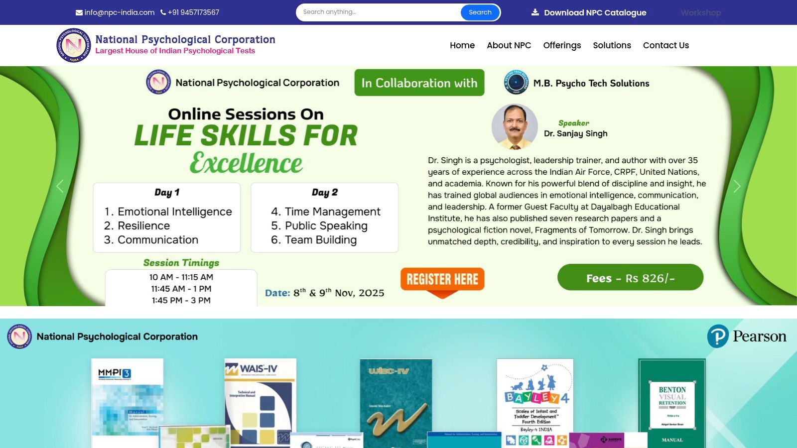 National Psychological Corporation (NPC), Agra (India)