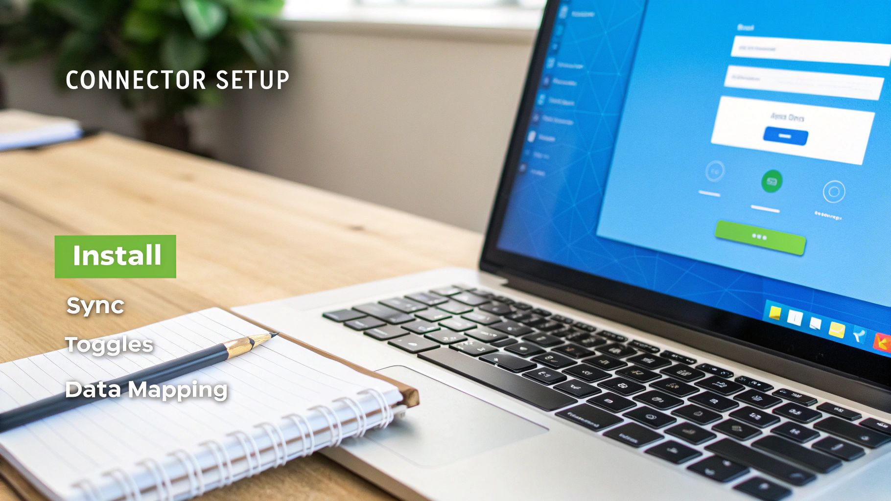 A computer screen showing the Salesforce and Zendesk integration setup interface.