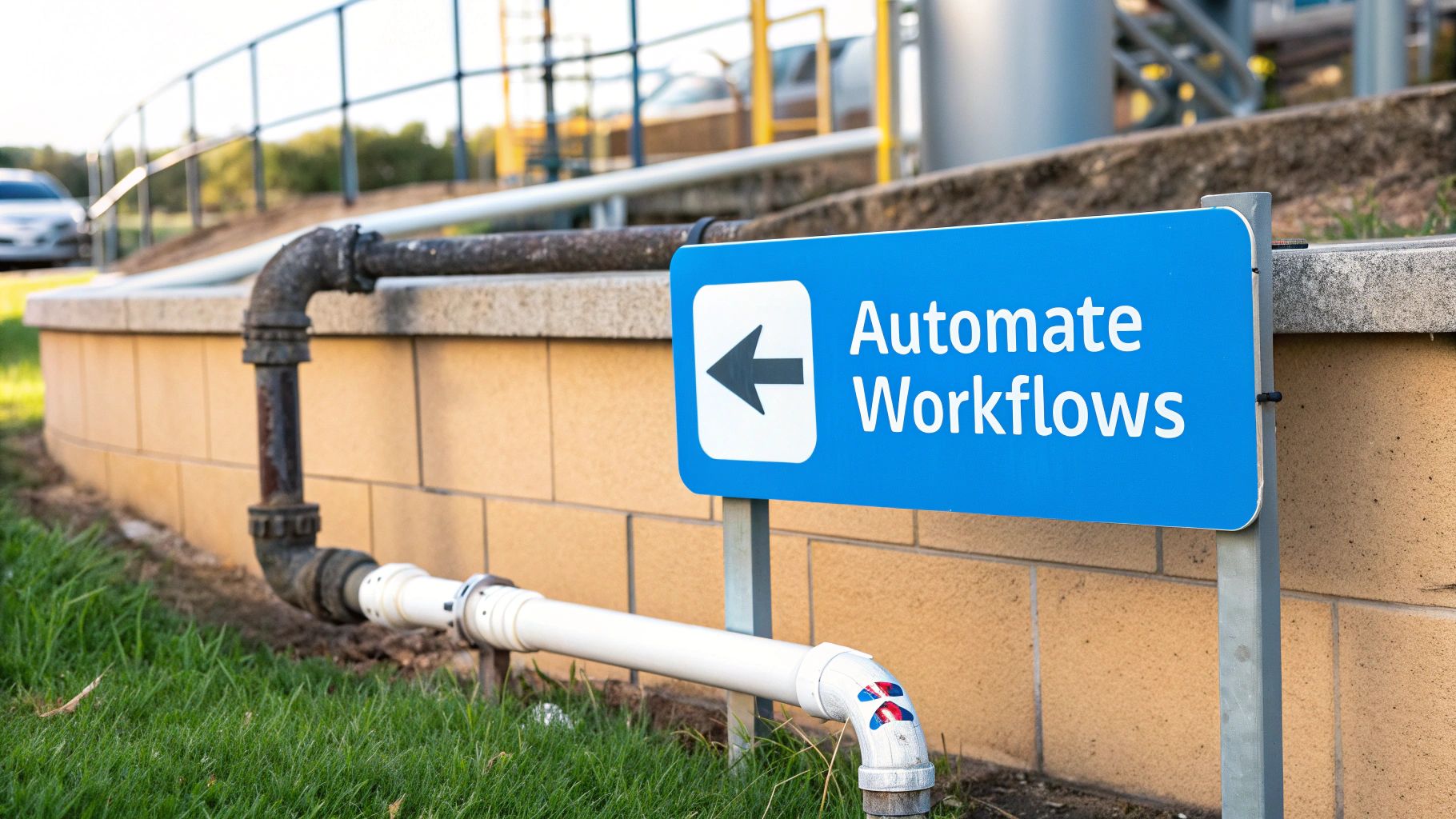 A visual representation of third-party automation tools connecting Salesforce and Zendesk logos