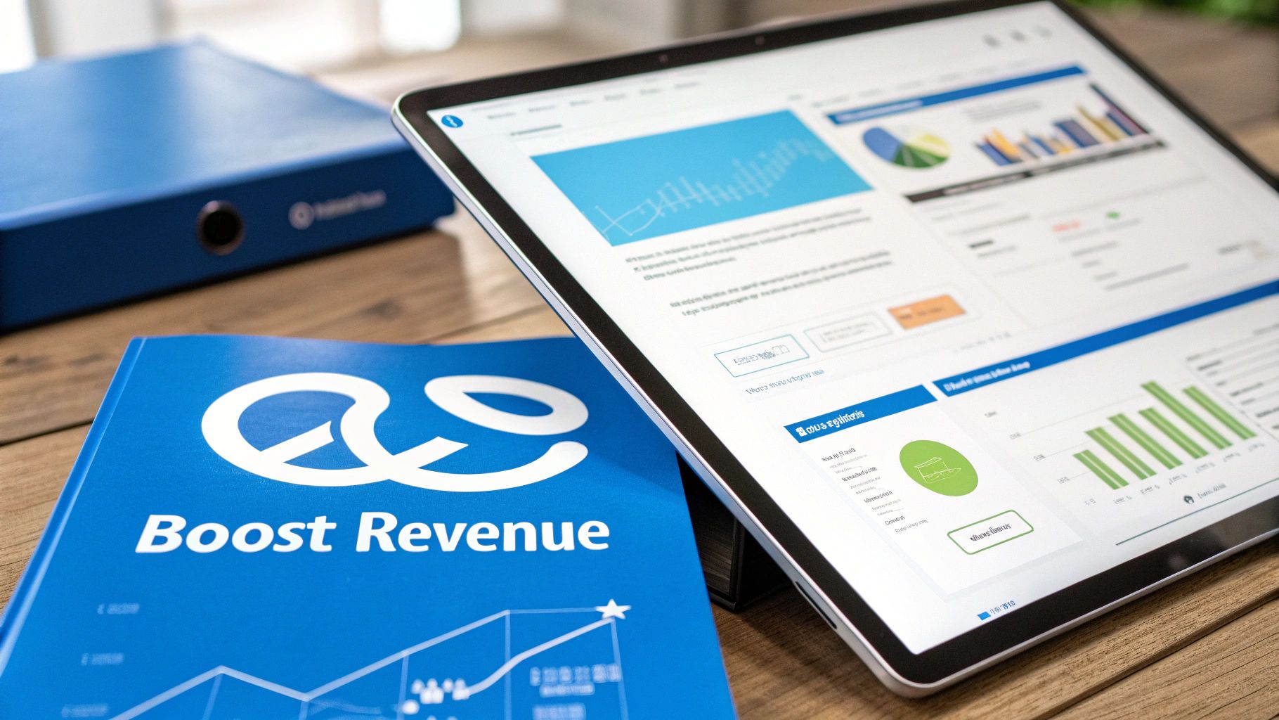 AI chatbot icons for sales, support, and engagement, demonstrating business growth.