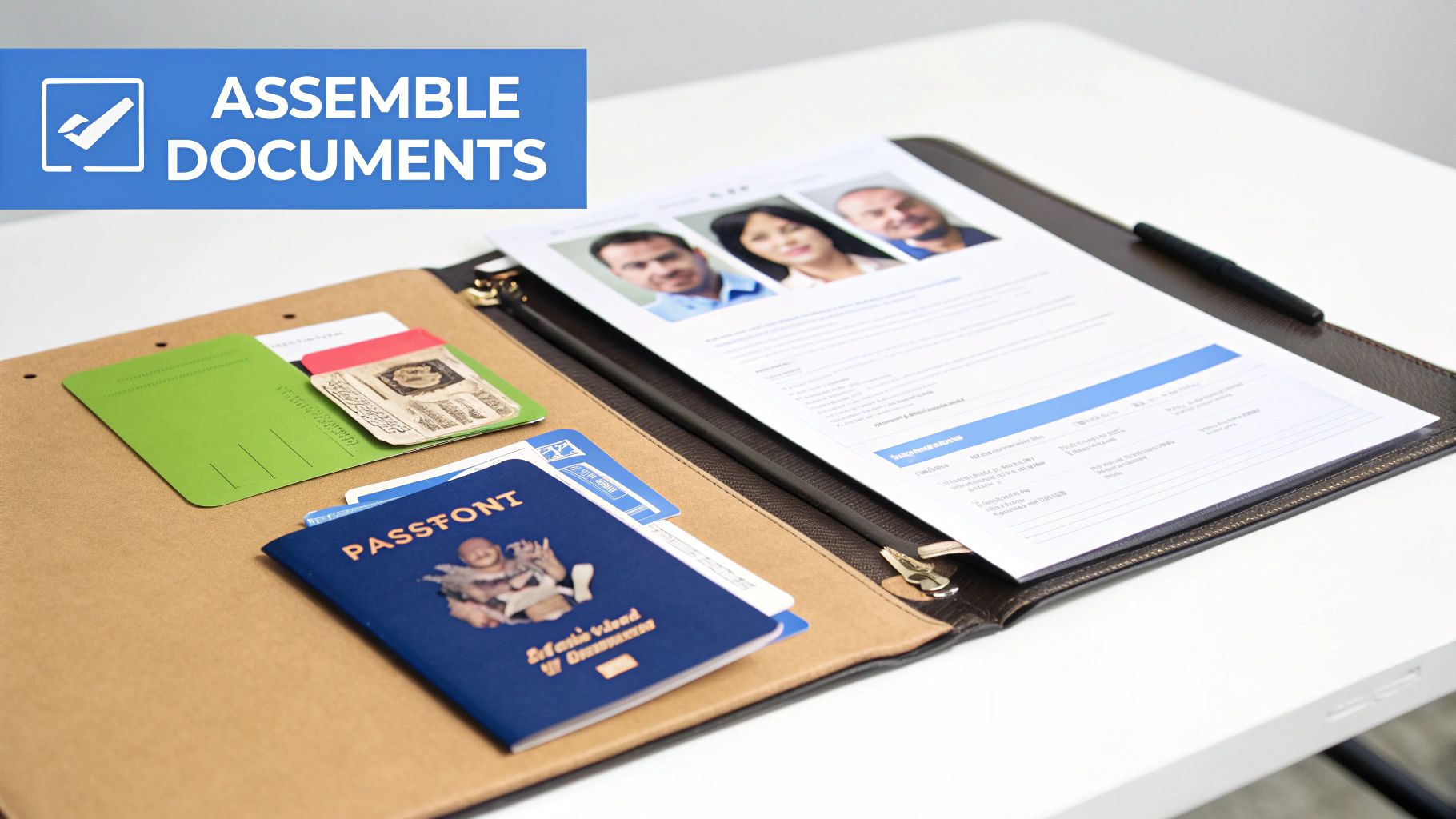 A person using a laptop to fill out an online visa application.