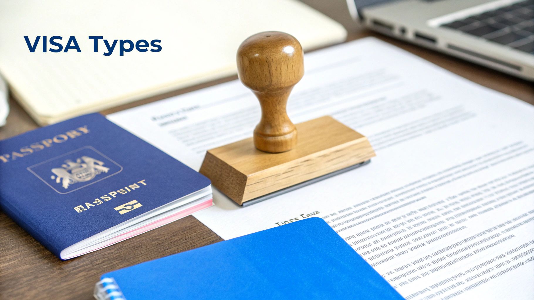 A person holding a passport and looking at a checklist for their UK visa application.