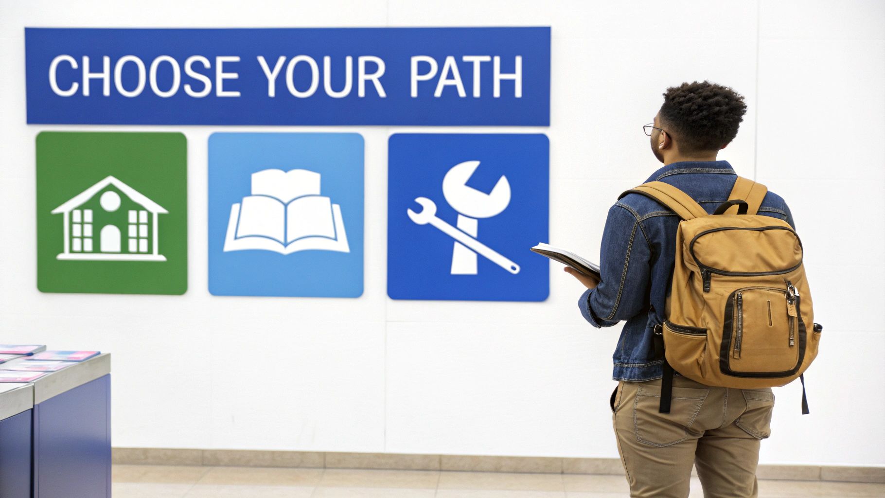 Students exploring options