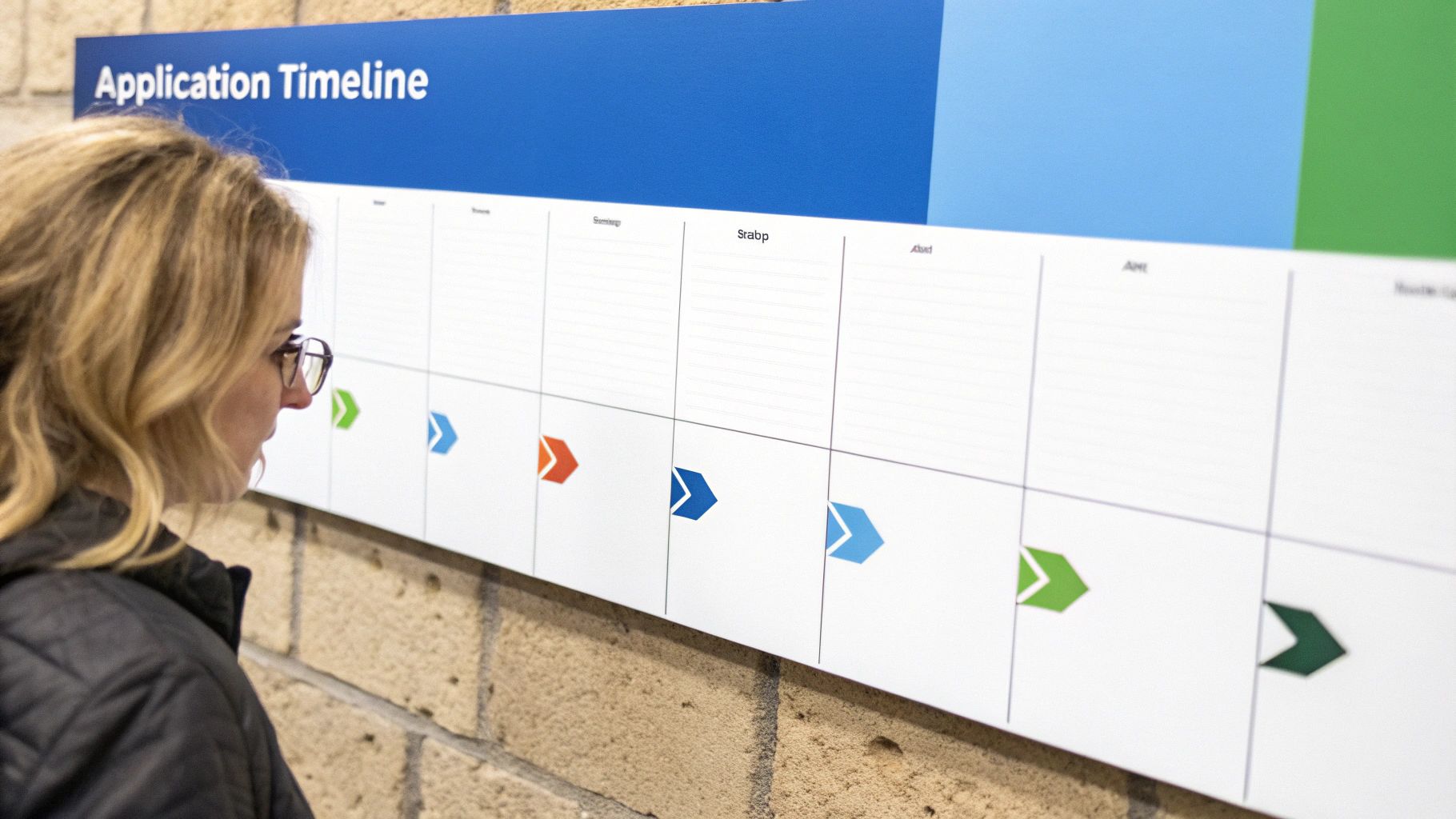 A person working on a budget plan with a calculator, notebook, and a laptop showing the UK flag, symbolising visa cost planning.