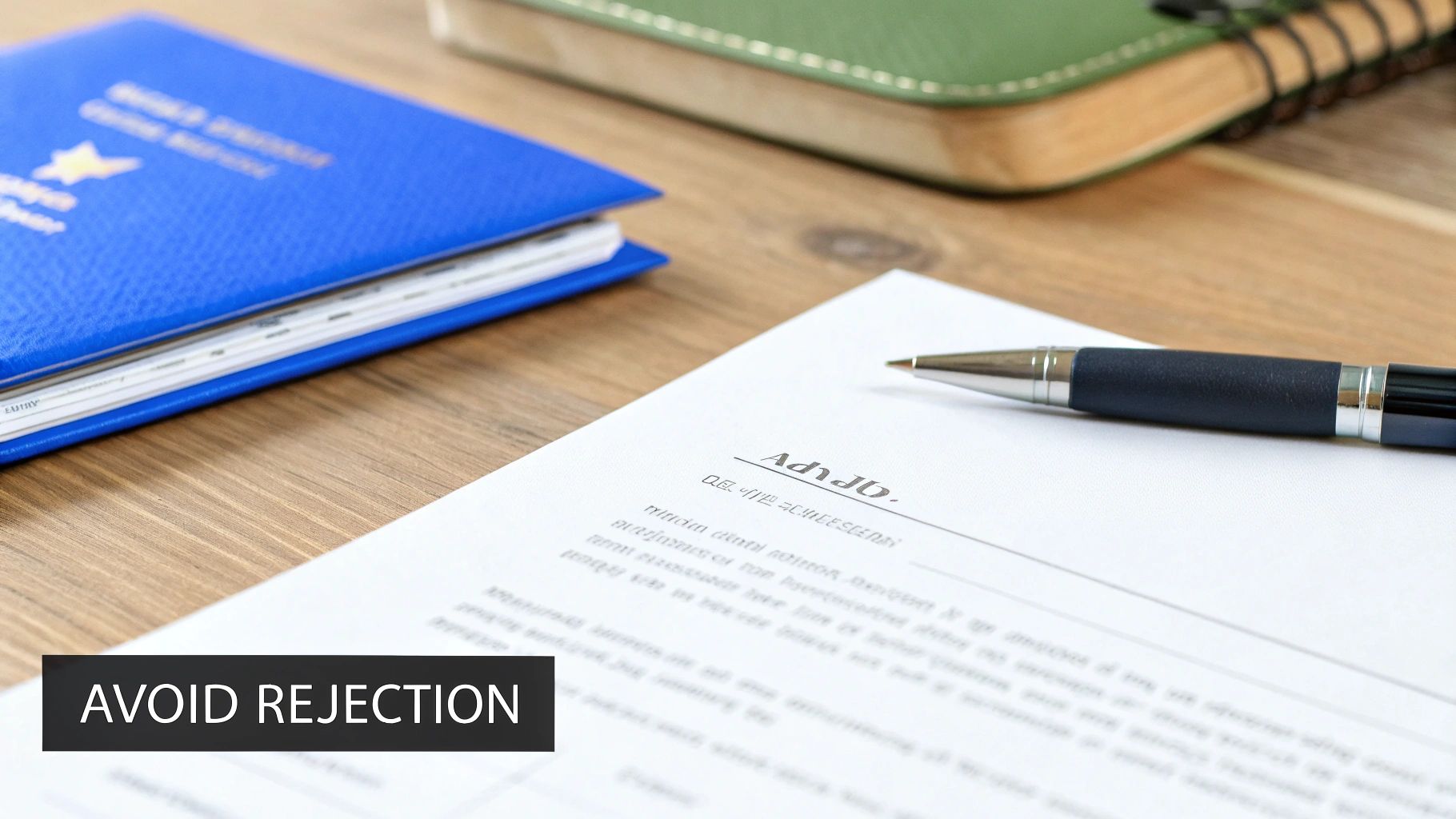 A person at a desk thoughtfully reviewing documents, representing the careful consideration needed for sponsorship questions.