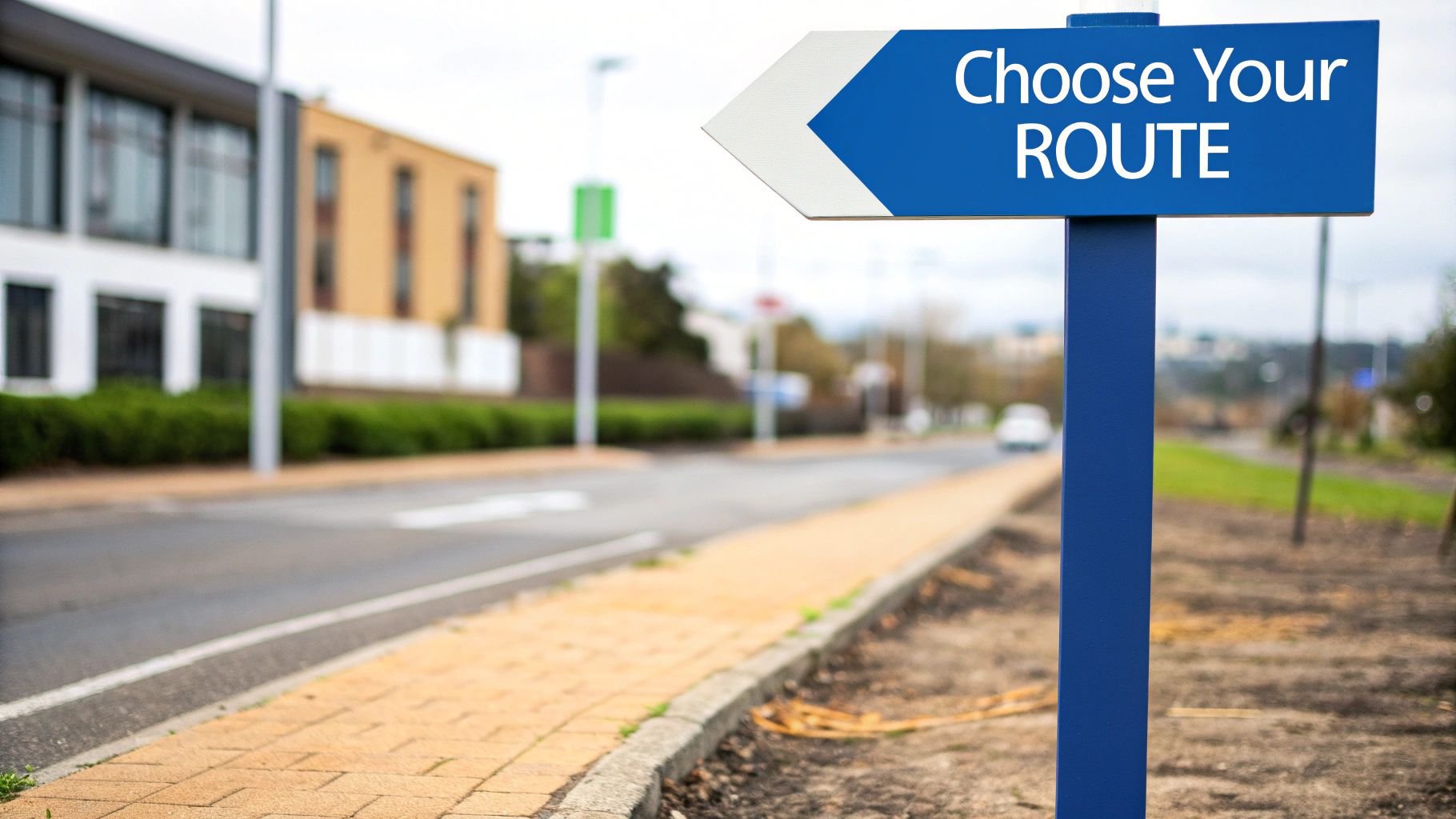 A split image showing a focused IT professional working in an office and a smiling individual outdoors, representing the two distinct Canadian work permit pathways.