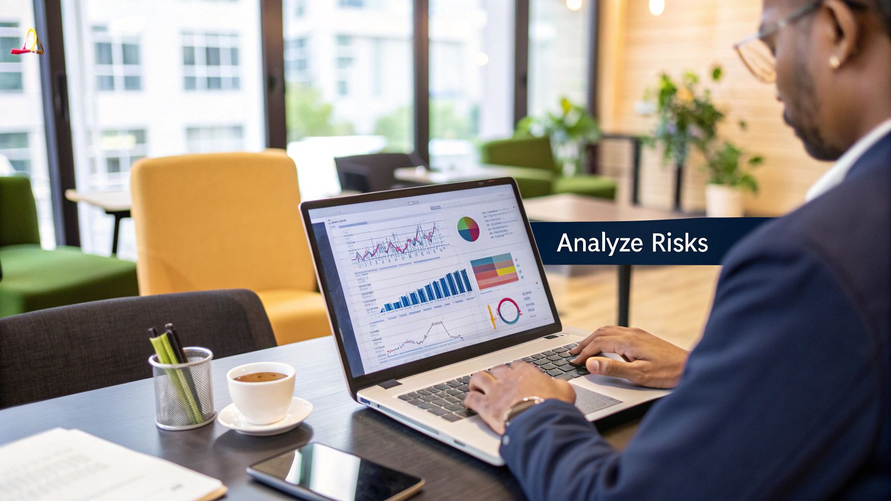 Image illustrating cybersecurity risk assessment