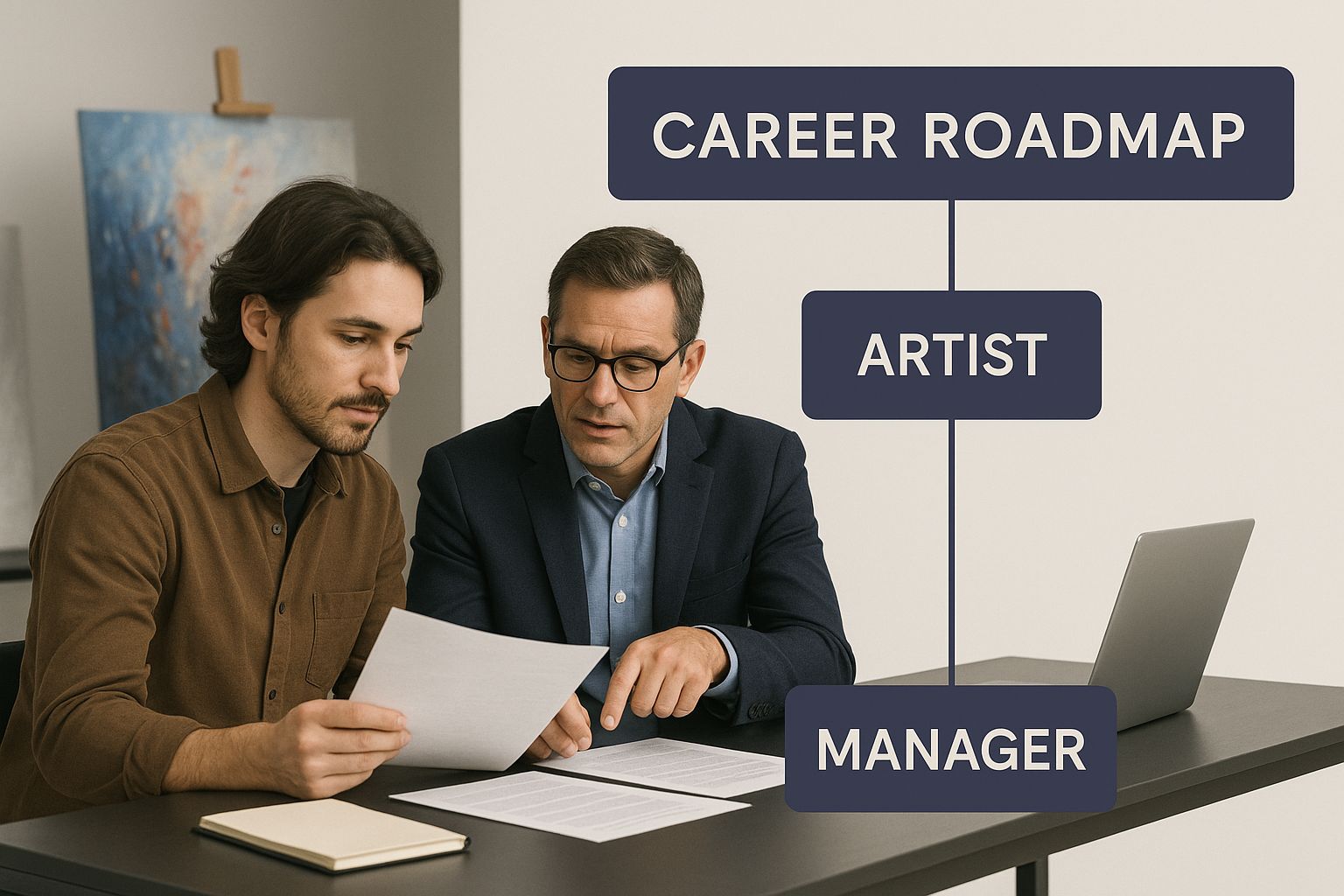 Infographic about artist management contract