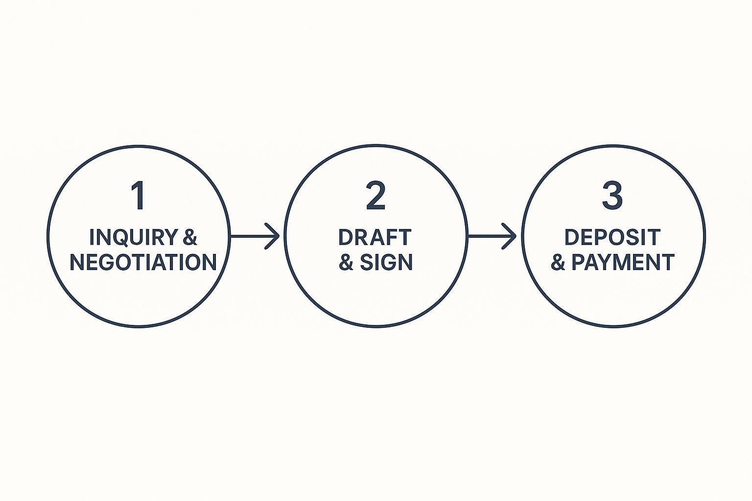 Infographic about artist booking contract template
