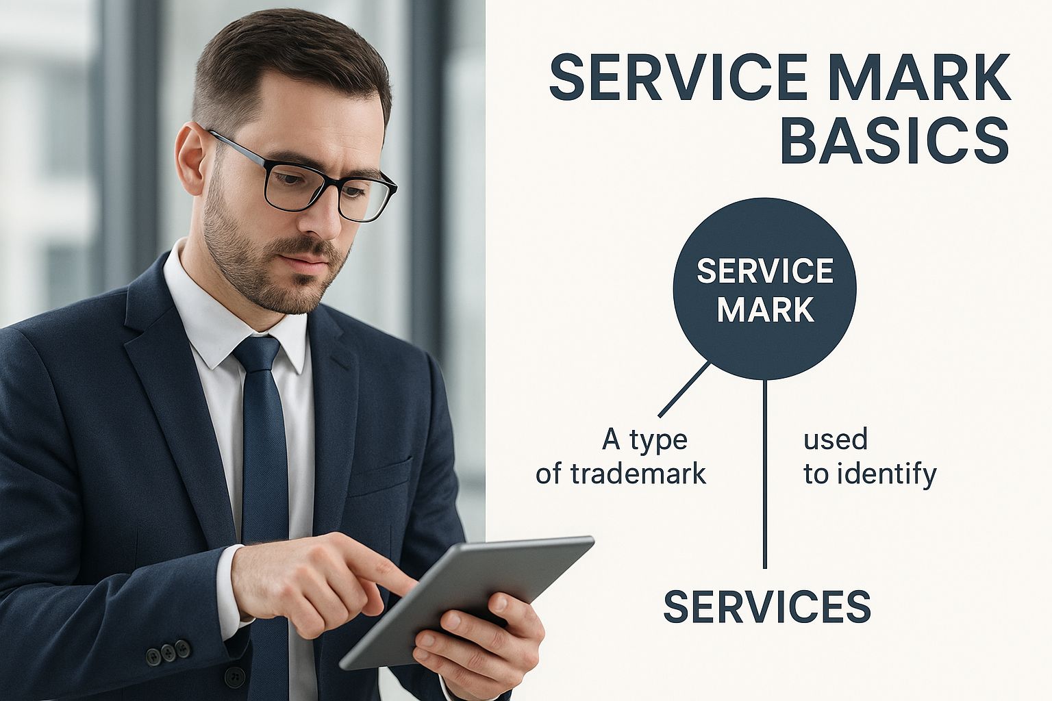 Infographic about what are service marks