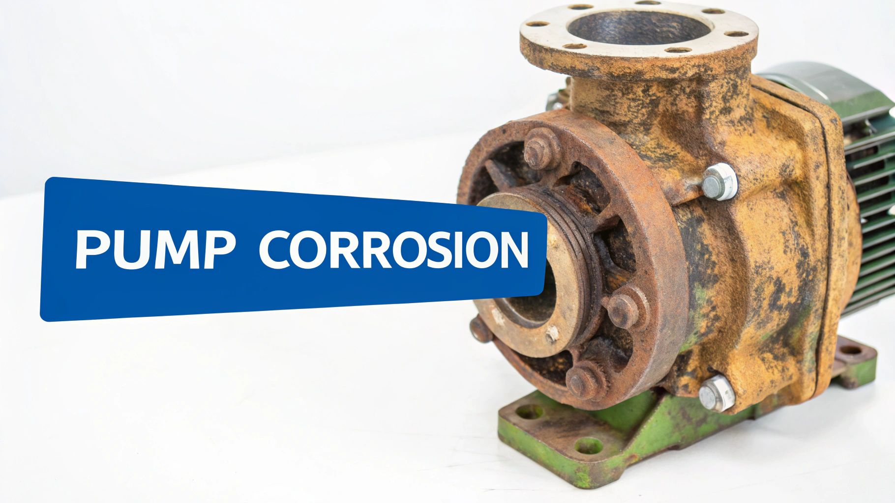 Visible Rust or Corrosion on Pump Housing