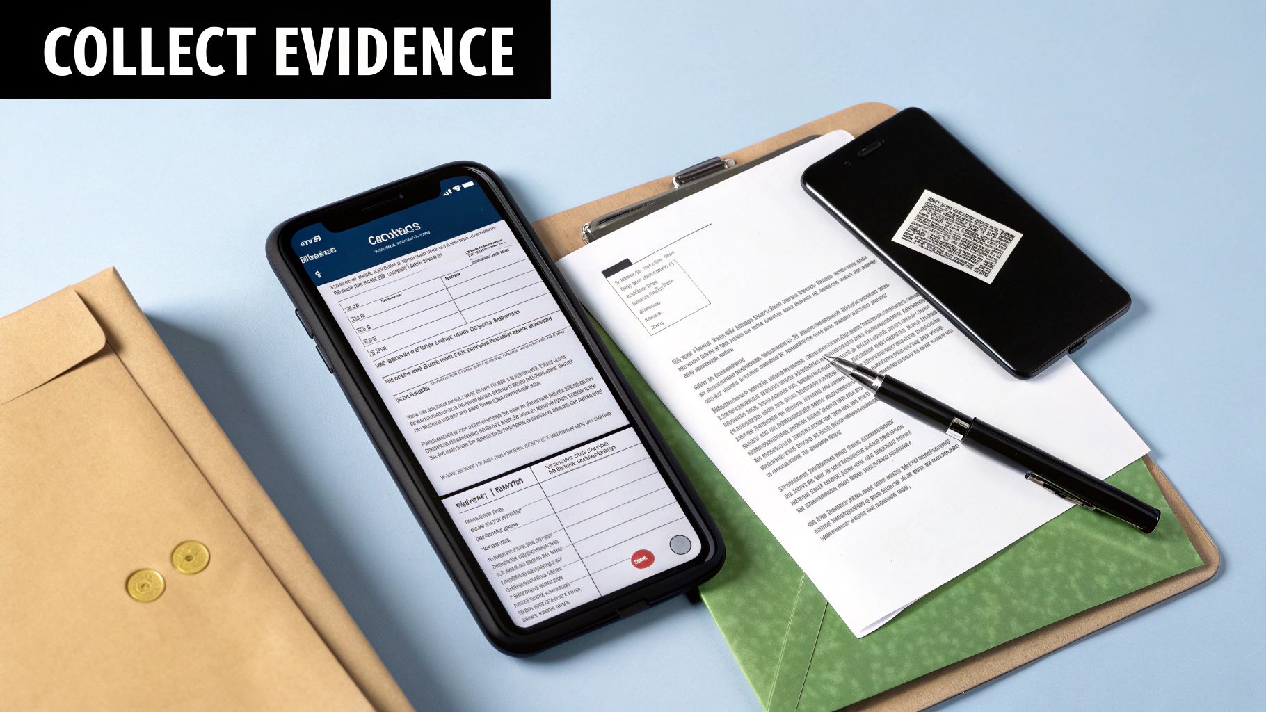 Organized evidence file