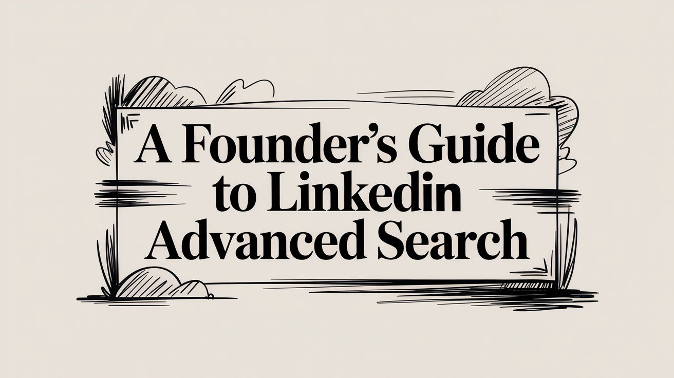 A Founder's Guide to LinkedIn Advanced Search