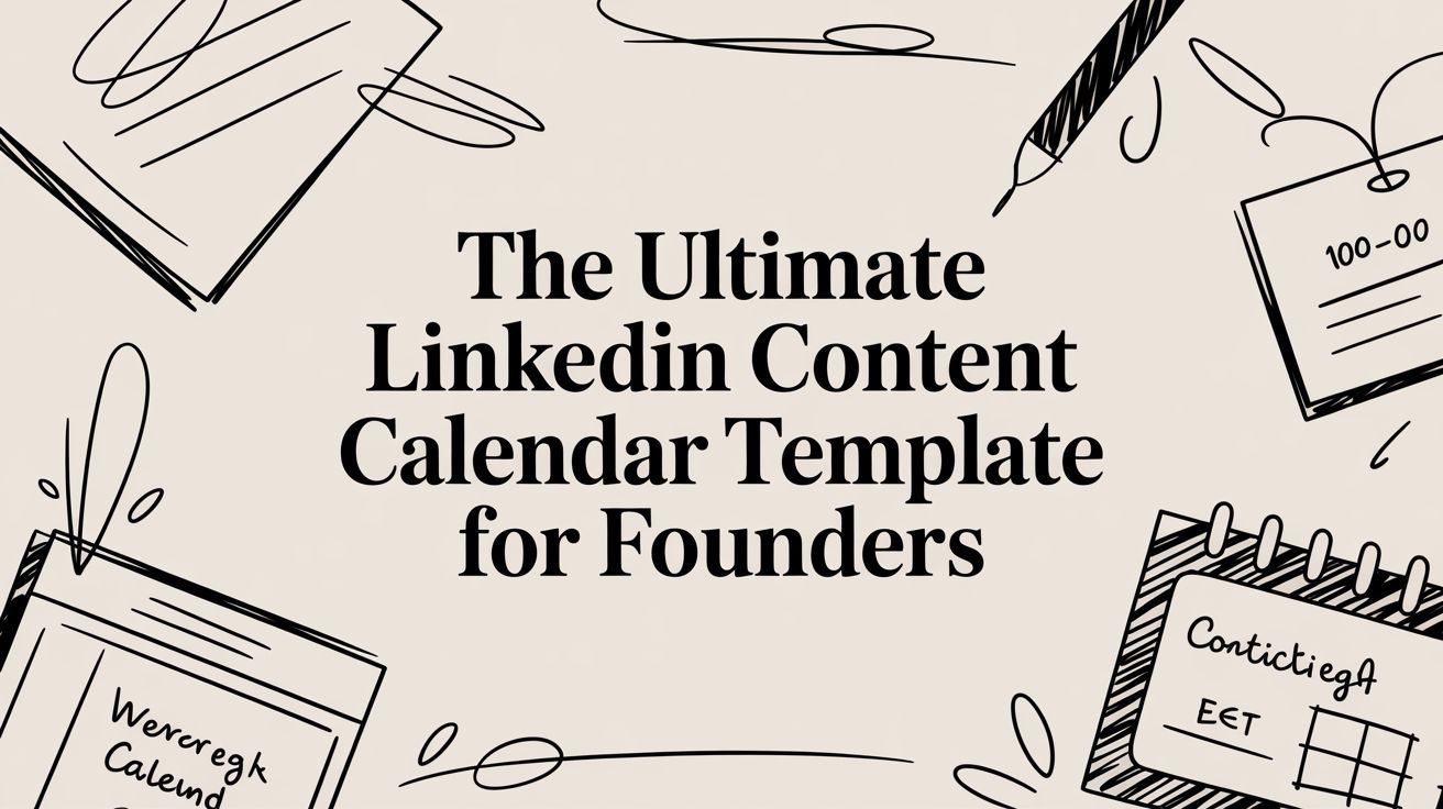 The Ultimate LinkedIn Content Calendar Template for Founders