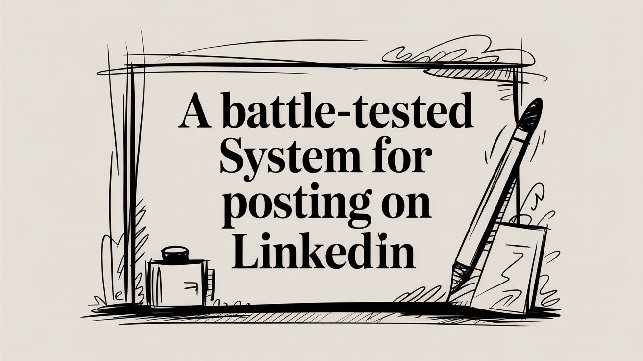 A Battle-Tested System for Posting on LinkedIn