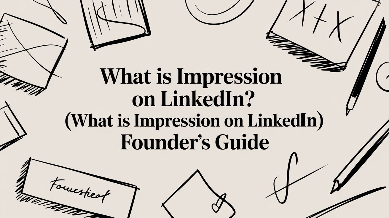 What Is an Impression On LinkedIn? A Founder's Guide