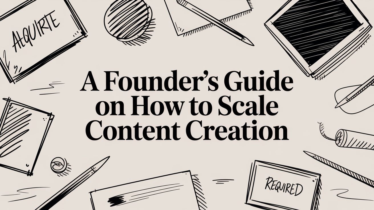 A Founder's Guide on How to Scale Content Creation