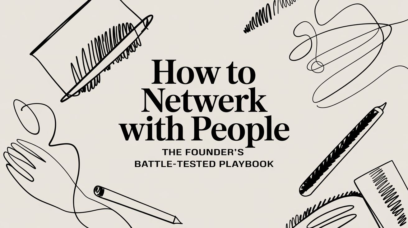 How to Network With People: The Founder's Battle-Tested Playbook