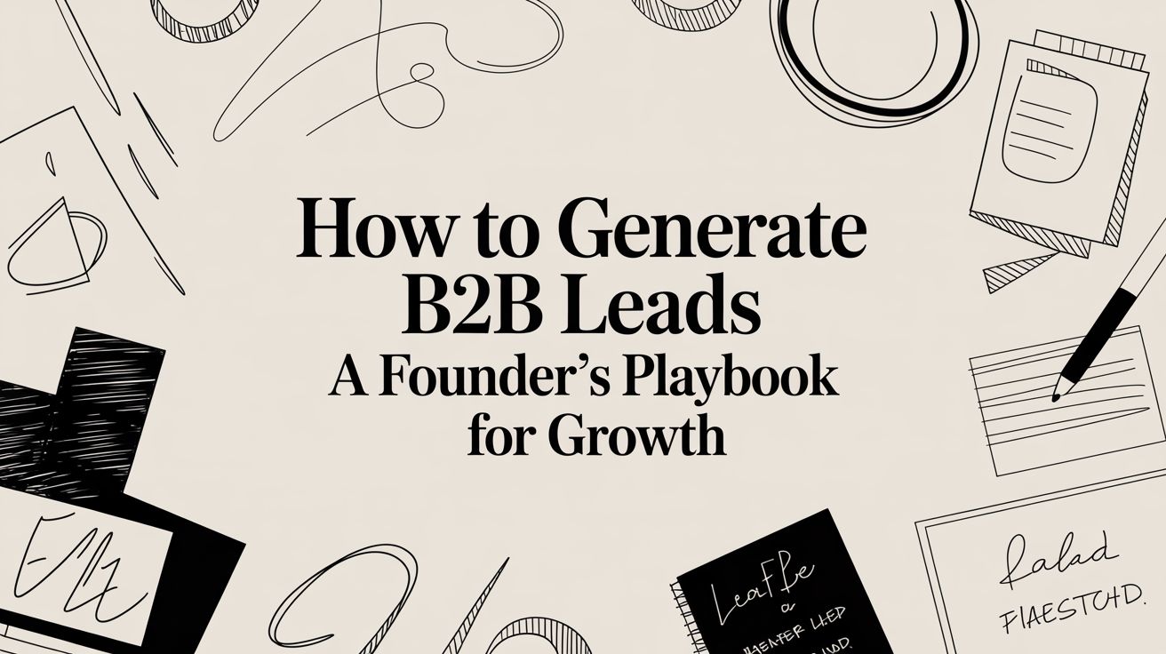 How to Generate B2B Leads: A Founder's Playbook for Growth