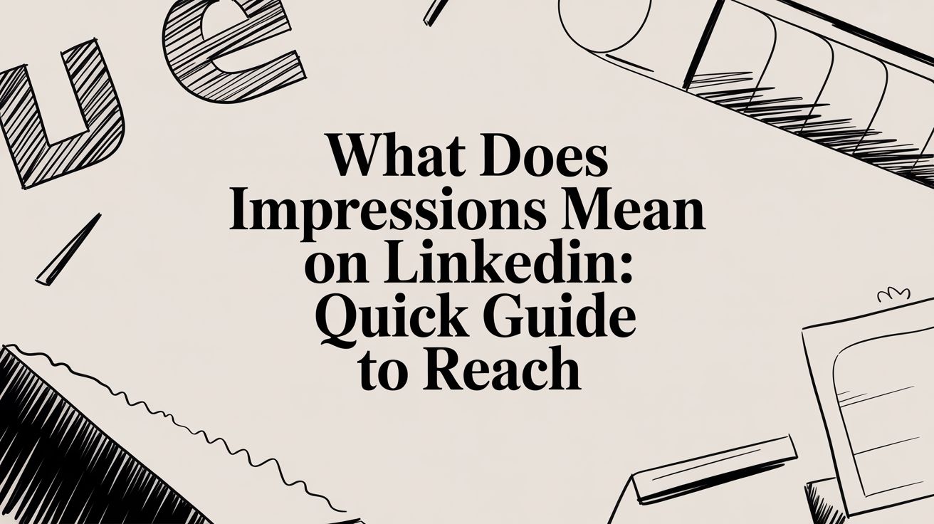 what does impressions mean on linkedin: quick guide to reach