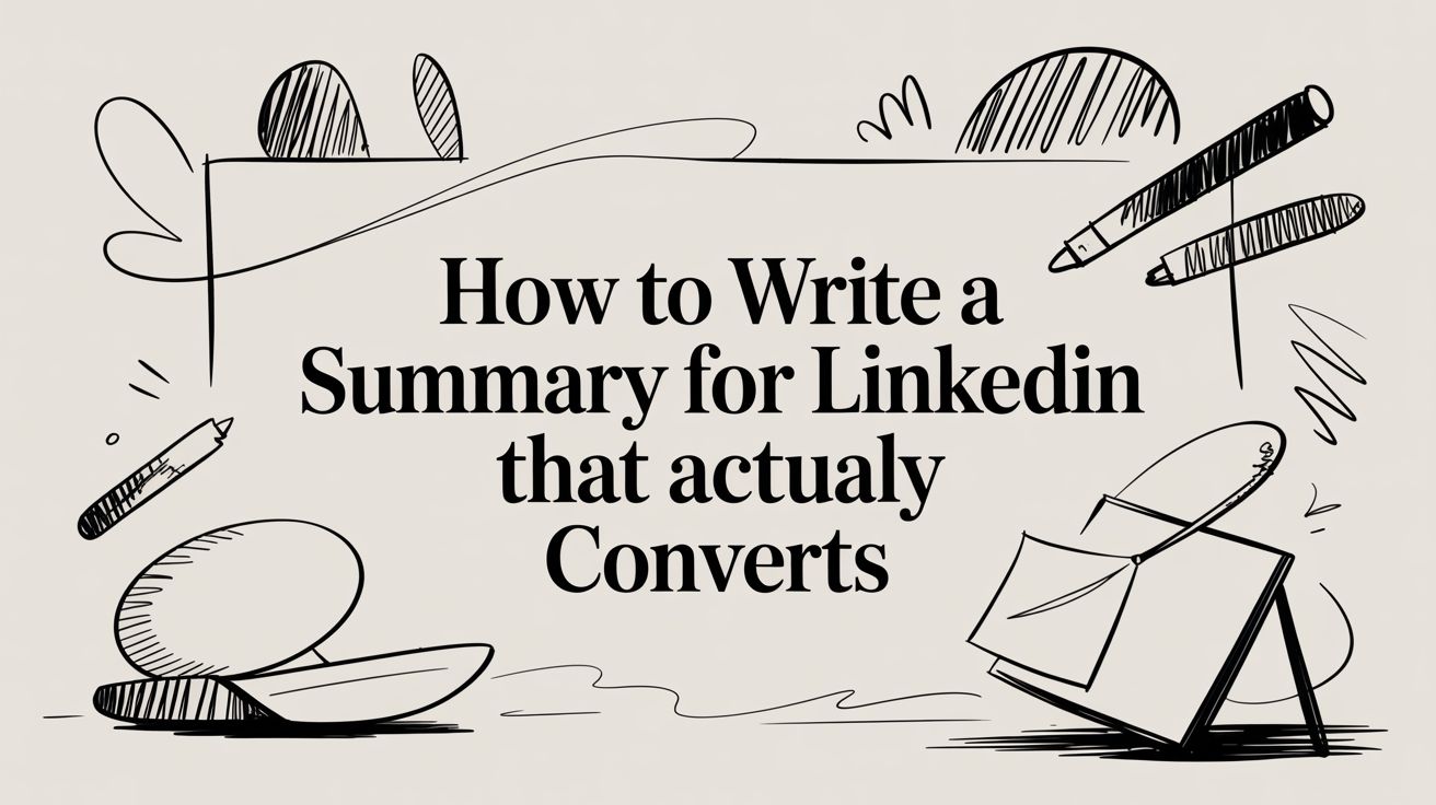 How To Write a Summary for LinkedIn That Actually Converts