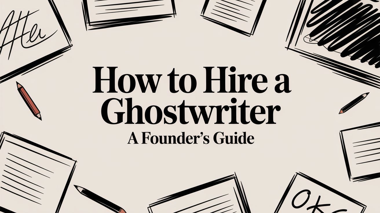 How to Hire a Ghostwriter: A Founder's Guide