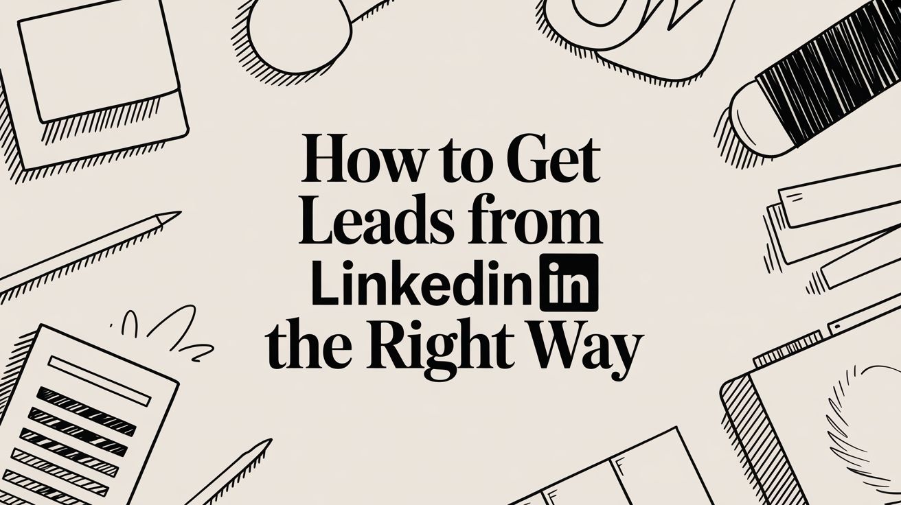 How to Get Leads From LinkedIn The Right Way