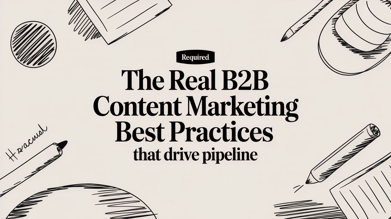 The Real B2B Content Marketing Best Practices That Drive Pipeline