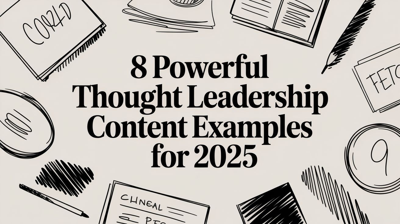 8 Powerful Thought Leadership Content Examples for 2025