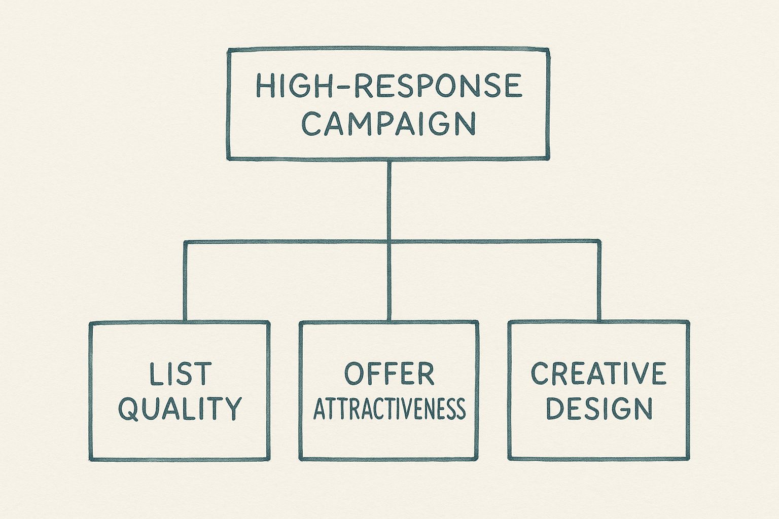 Infographic about direct mail response rates