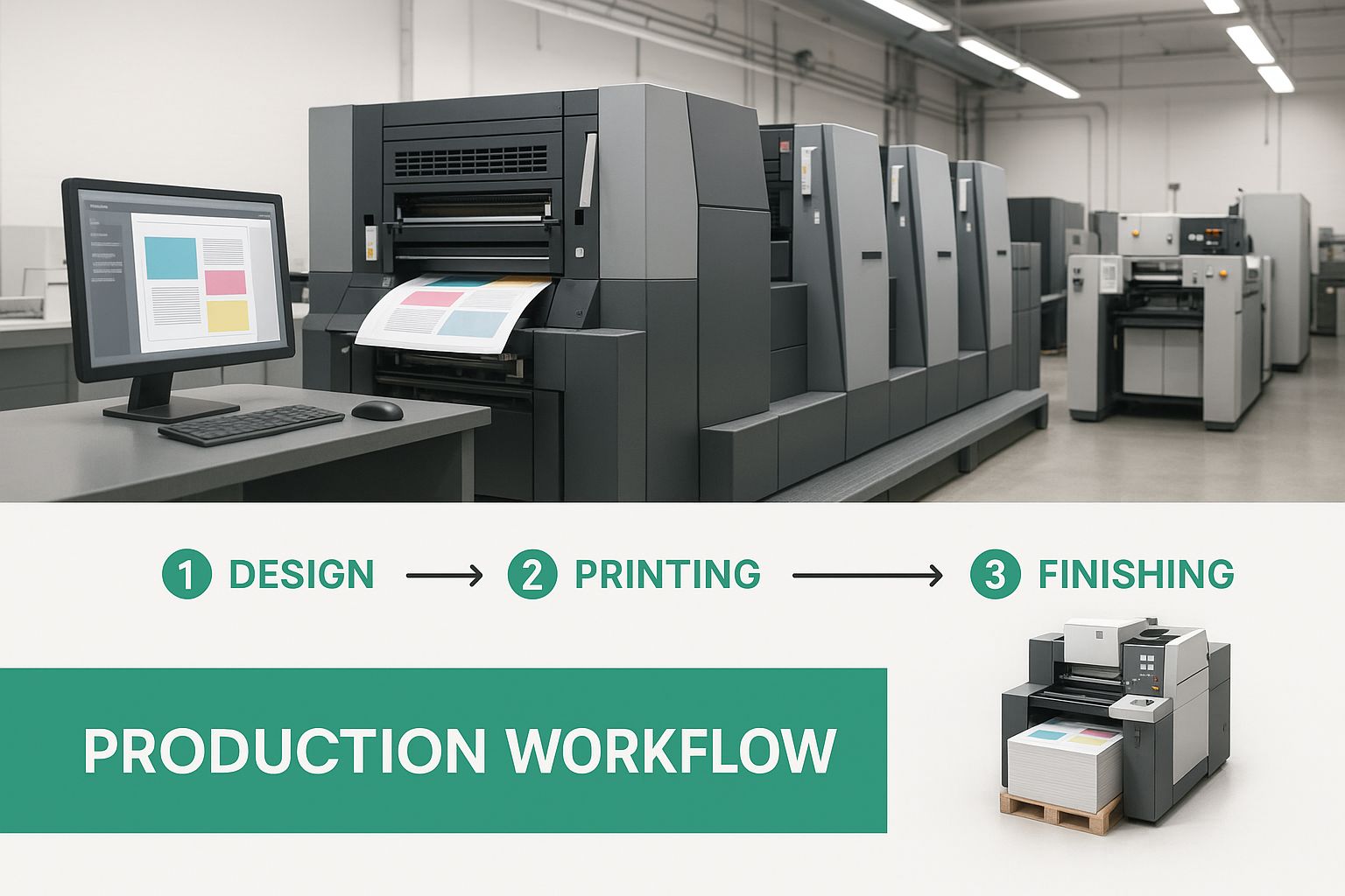 Infographic about print production management