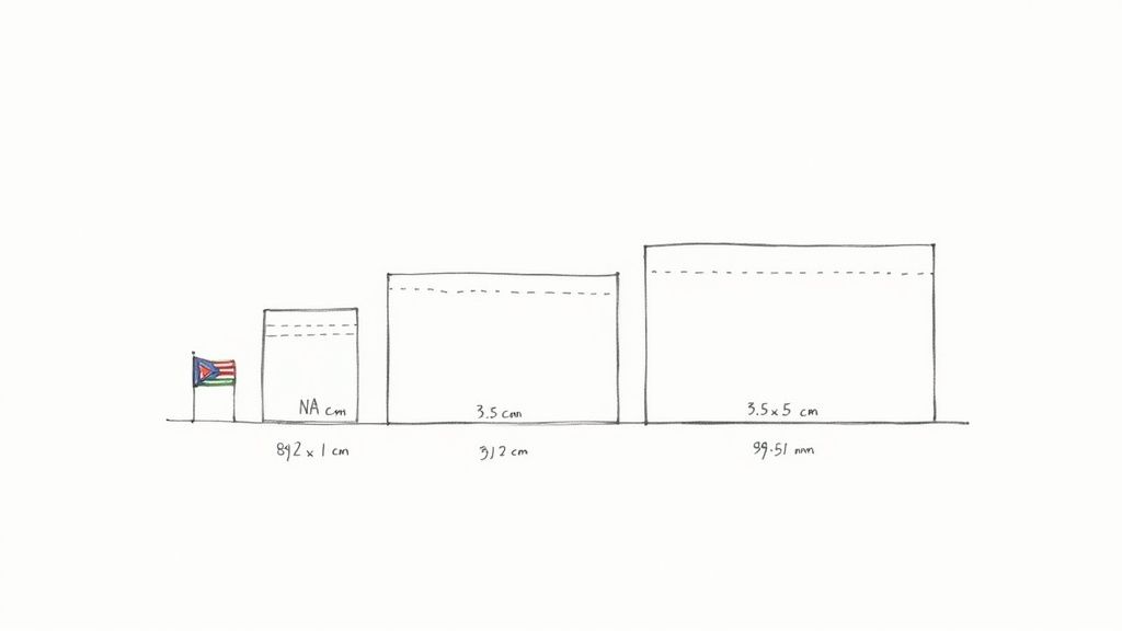 Several business cards with varying designs fanned out on a flat surface