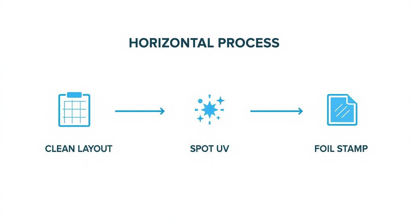 Infographic about how to order business cards