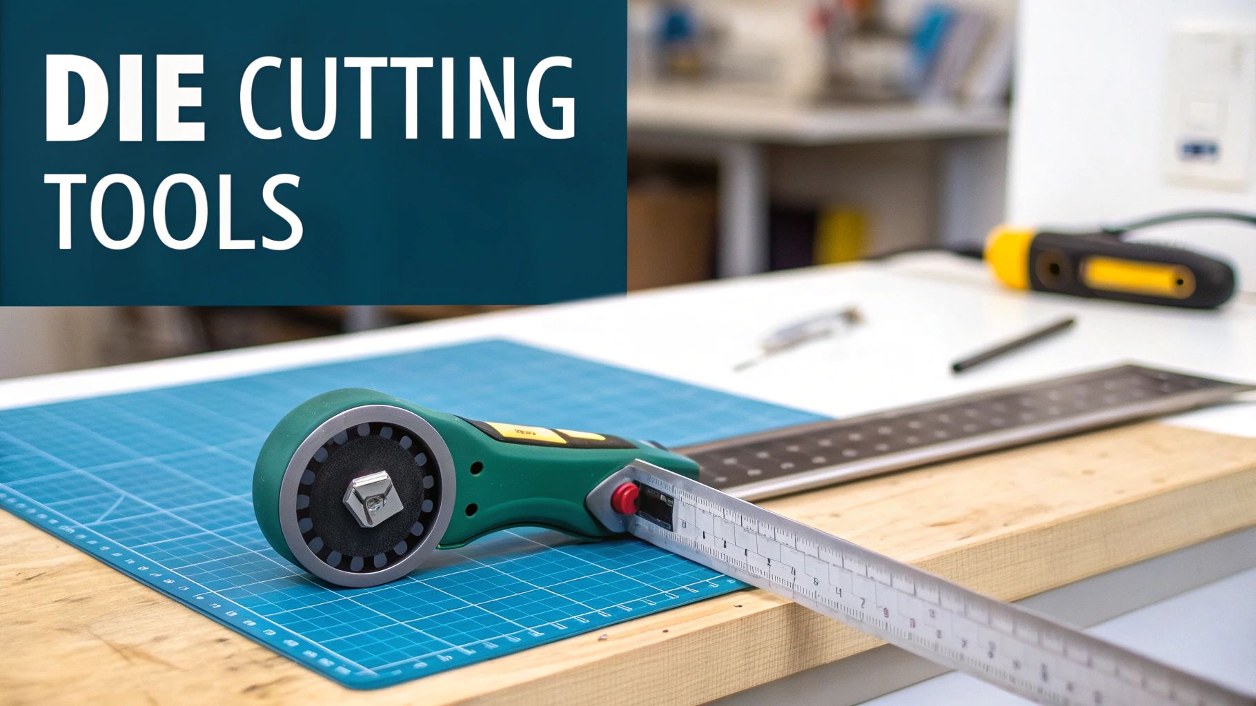 A close-up of a steel-rule die, showing the intricate blades used for cutting custom shapes.