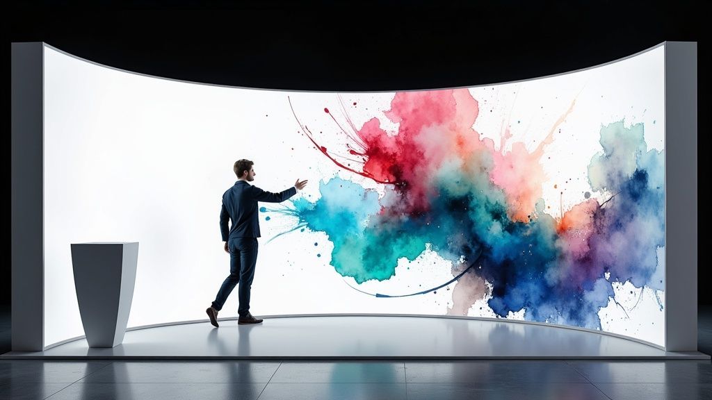 1. Interactive LED Video Walls: Command Attention with Dynamic Visuals
