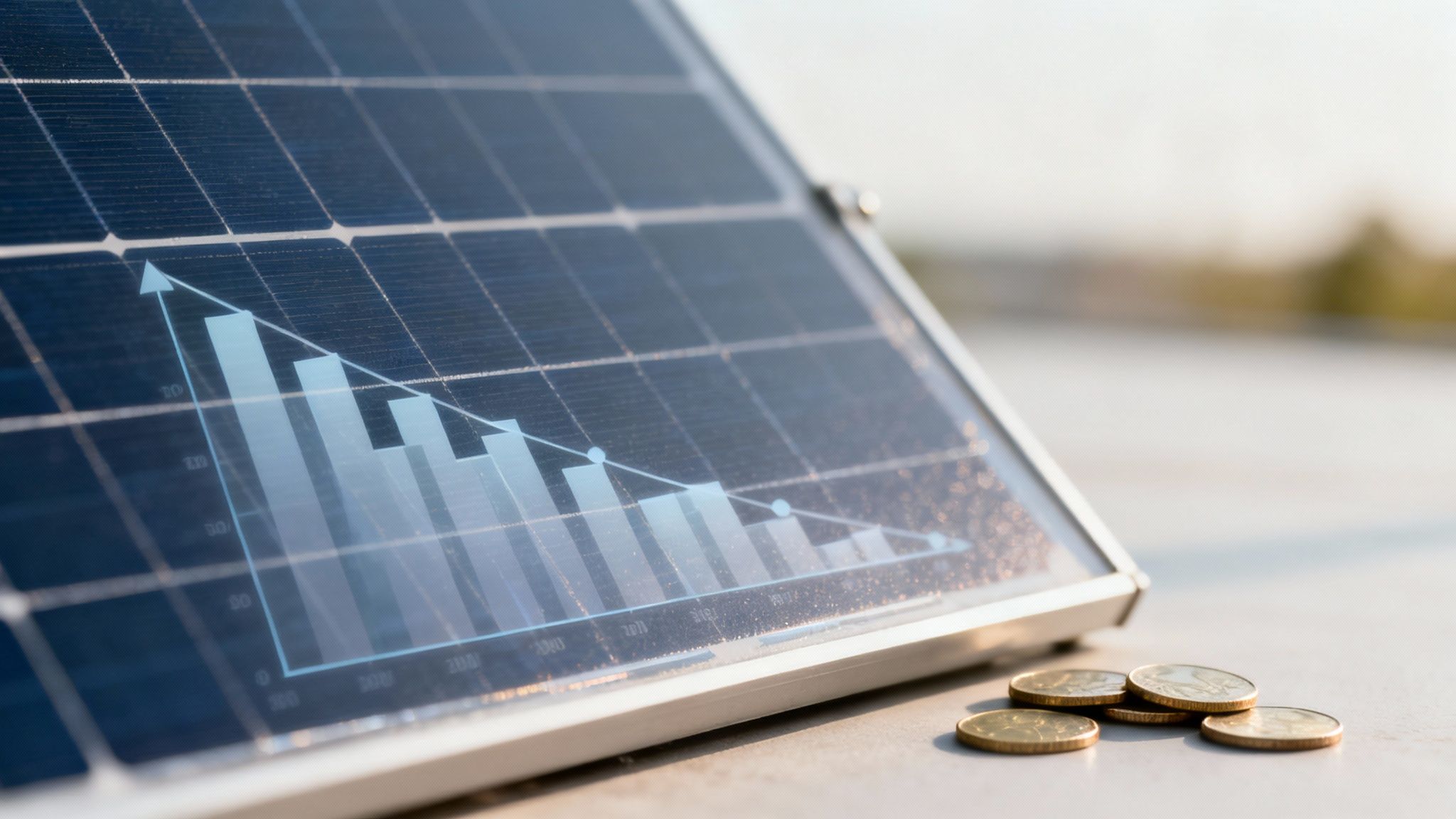 A solar panel being professionally cleaned with a specialized brush and purified water.