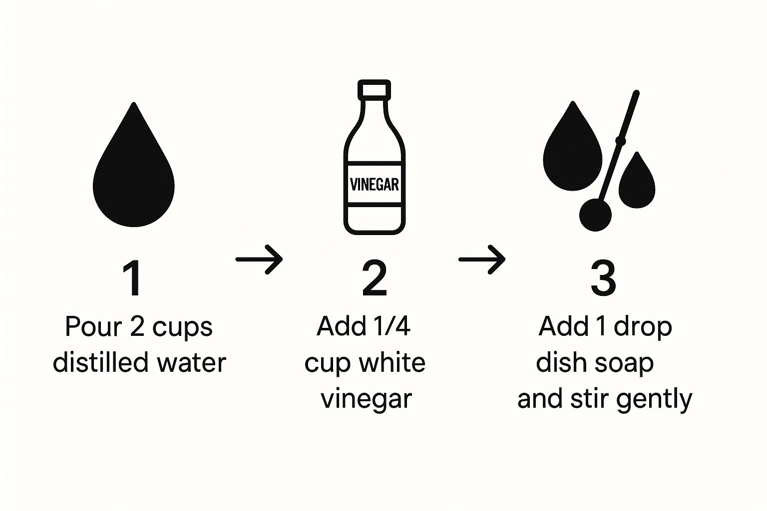Infographic about best way to clean windows streak free