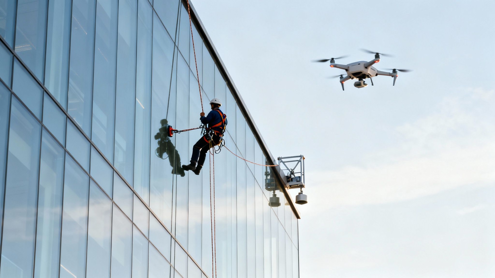 High-rise window cleaning technology