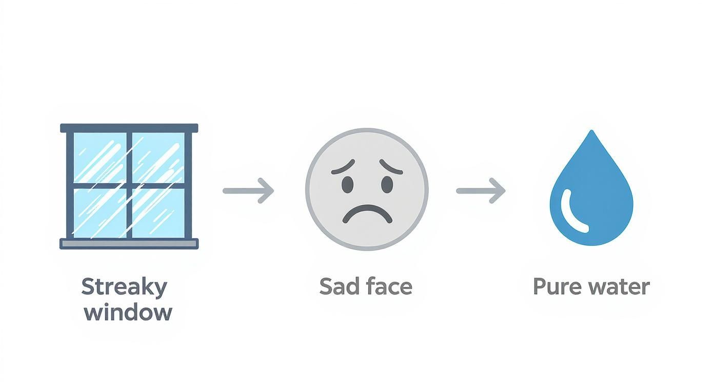 Infographic about pure water window washing