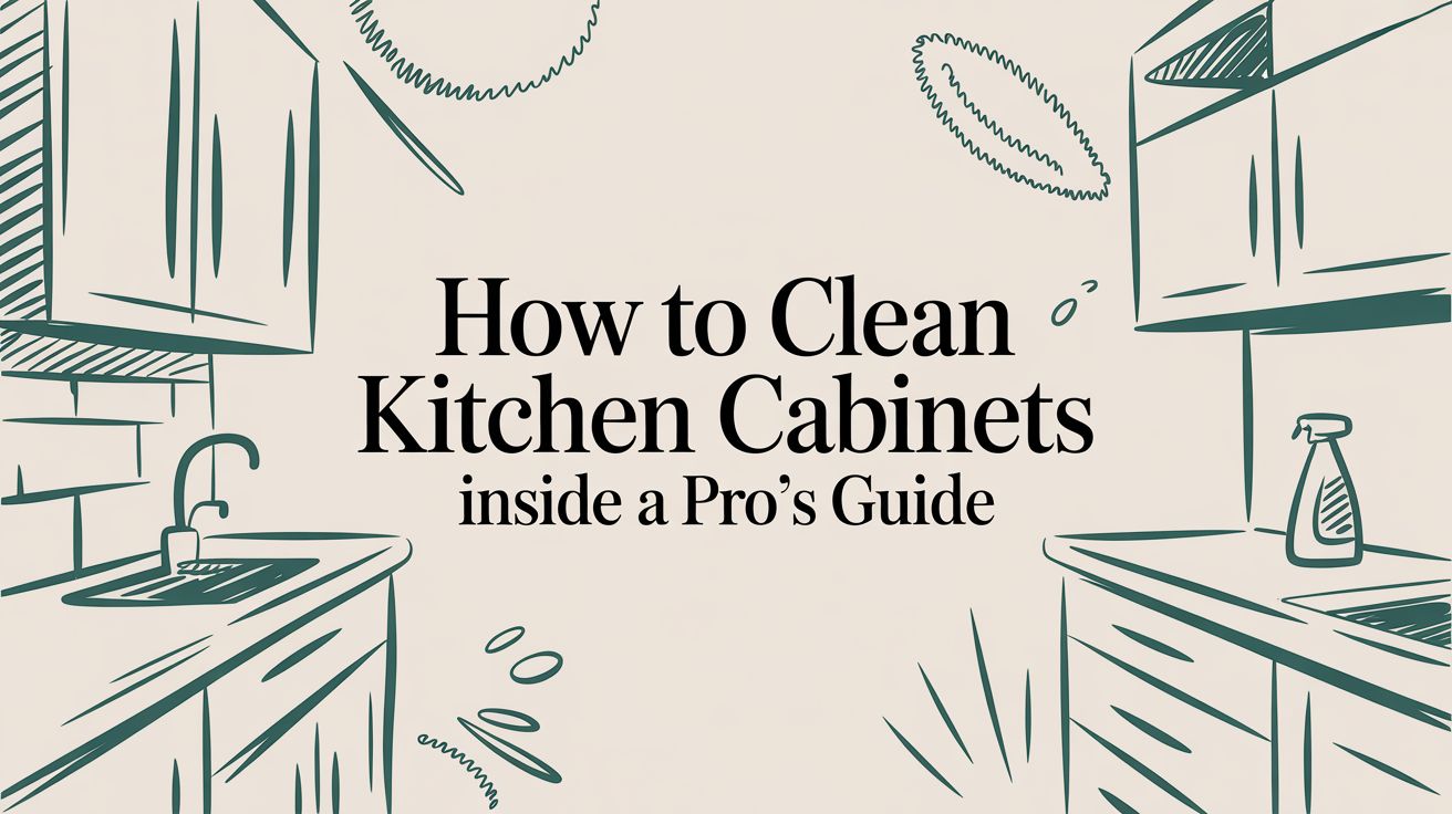 Featured image for How to Clean Kitchen Cabinets Inside: A Pro's Guide