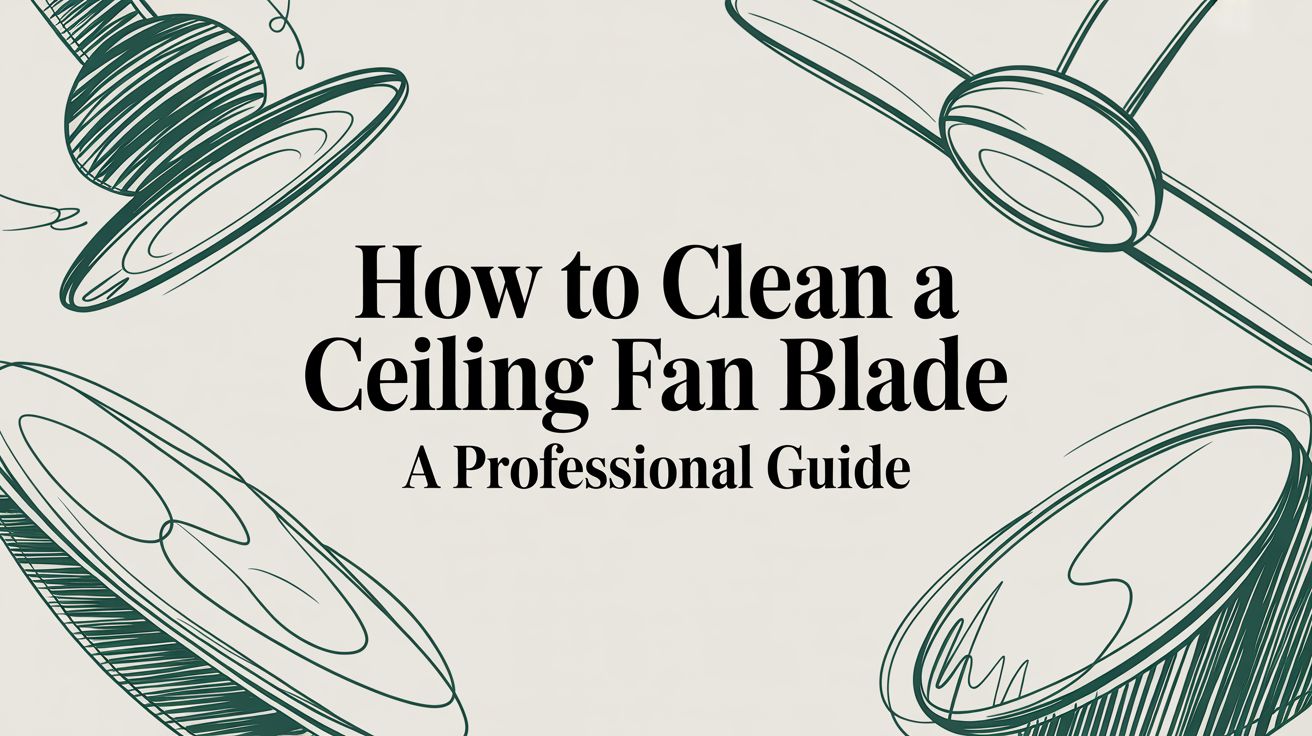 Featured image for How to Clean a Ceiling Fan Blade: A Professional Guide